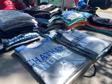 Merchandise sale at Veterans Field